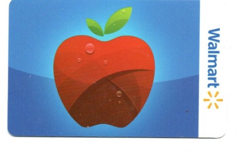 Walmart red apple gift card - gift, n