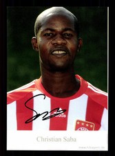 Biglietto autografo Christian Saba Baviera Monaco II 2010-11 originale firmato