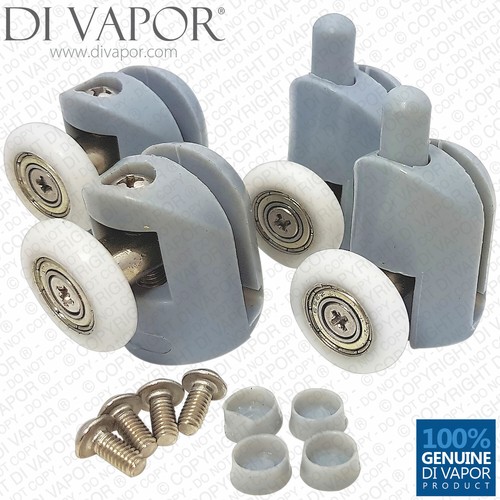 Set rulli porta doccia guide - 4,