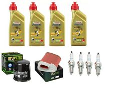 HONDA CBR 1000 F KIT TAGLIANDO OLIO CASTROL POWER FILTRO OLIO ARIA HIFLO CANDELE