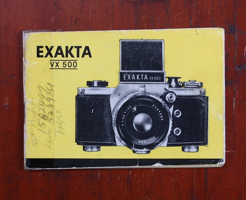 Exakta vx500 libretto - exakta,