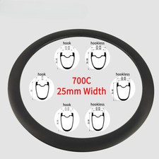 Cerchi in fibra di carbonio 700C bici da strada 24 28 32 fori tubeless clincher ruote bicicletta