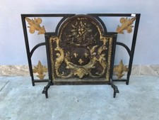 Piastra da Camino in Ghisa e Ferro Battuto - Conservata_car 2145