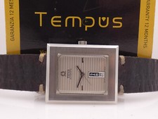 TITUS JUMBO RETTANGOLARE AUTOMATICO ANNI '70 VICINO N.O.S. OROLOGIO ACCIAIO INOX