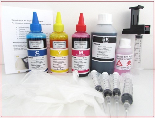 600 kit ricarica cartucce - ml,