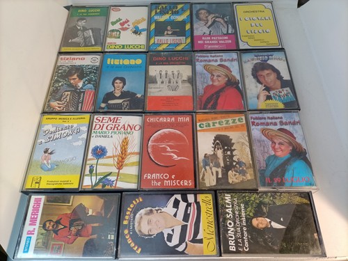 Lotto 18x musicassette liscio - 18x,
