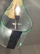Lampadario Vetro E Bronzo