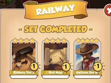 COIN MASTER - Railway  3 Carte