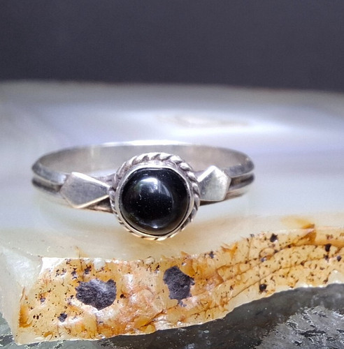 Anello argento 925 onice - , nera