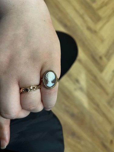 Anello cammeo oro - 9,
