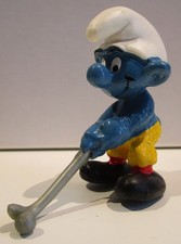303-PUFFI-PUFFO GOLFISTA-GOLFER-2.0055-HONG KONG © 1979 PEYO SCHLEICH Ⓢ W.BERRIE