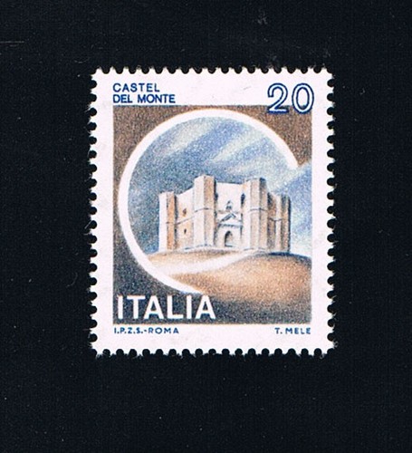 Italia francobollo castelli - italia,