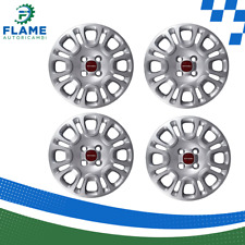 KIT COPPONI RUOTA 14" FIAT PANDA CON LOGO ROSSO COD.1309