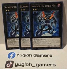 YUGIOH NUMERO 96 NEBBIA OSCURA X3 RARA LUCE GIOCATA 