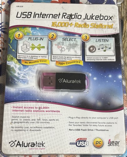 Aluratek usb internet radio - internet,