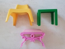 BARBIE BAMBOLA BARBIE LOTTO ACCESSORI ASSORTITI  LOTTO SEDIA + TAVOLINO + POUF 