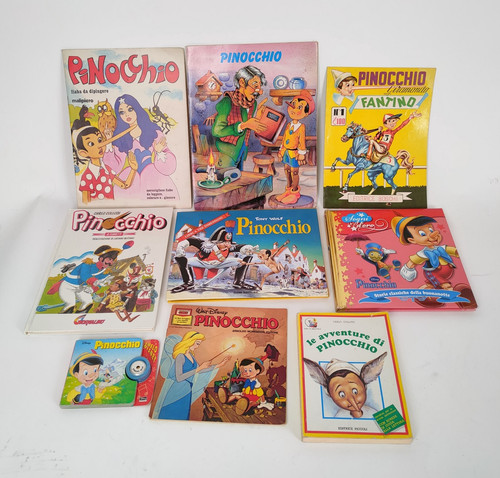 Pinocchio lotto 9libri vintage - pinocchio,
