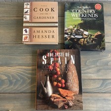 Mixed Lot of 3 International Cookbooks Recipes from Spain France Hardcover (ST)