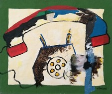 Giorgio Chiesi olio e tecnica mista su tela pop art