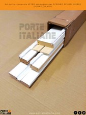 Kit porta scorrevole VETRO scomparsa per SCRIGNO ECLISSE DIERRE DOORTECH MITO