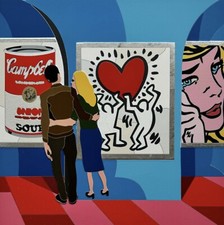 Nespolo Ugo - 50x50 Where are you Keith? - serigrafia polimaterica su carta