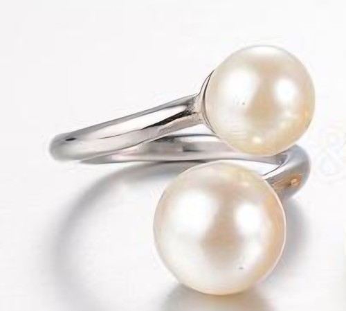 Bellissimo anello duo perle