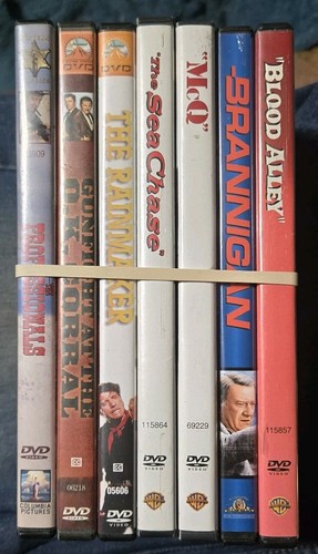 Dvd lot john wayne - dvd, (hard