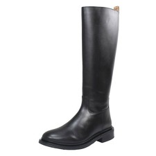 Alviero Martini Stivali In Pelle Con Cerniera Nero - Taglia 36 [23cm] Scarpe