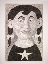 CLAUDIO MEDAGLIA DISEGNO A CHINA "ricciarello" anni '60   PASSATO IN ASTA