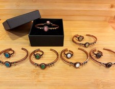Set bracciale e anello in rame