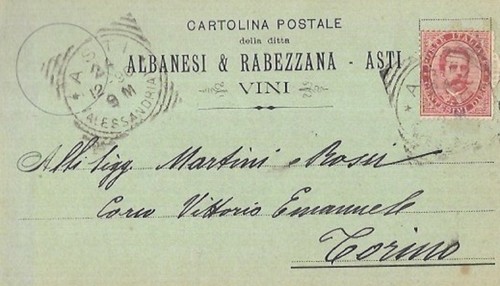 Cartolina martini rossi - cartolina,