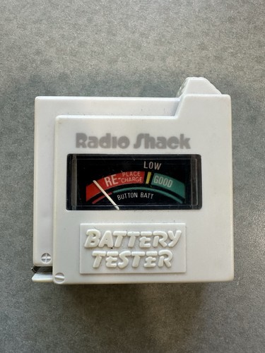 Radio shack battery - shack, checker