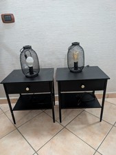 comodino vintage + 2 Porta Lampada 