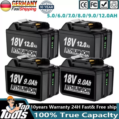 Batteria 18v 6ah 9ah 12ah - 6ah,