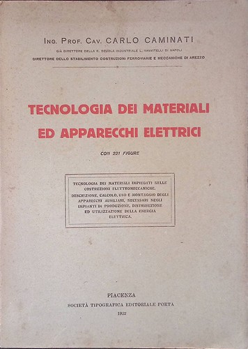 Tecnologia dei materiali - , ed