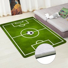 Tappeto verde calcio campo calcio bambini gioco pavimento tappeto camera da letto morbido 60*90 cm