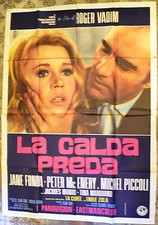 MANIFESTO ORIGINALE LA CALDA PREDA 66 LA CUREE ROGER VADIM JANE FONDA