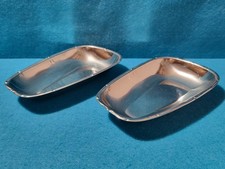 ⭐ Set di 2 Piccoli Vassoi Piatti in Metallo per Antipasti, Stuzzichini - Vintage