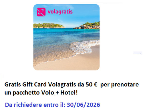 Gift card volagratis per - card,