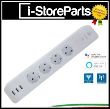 MULTIPRESA CIABATTA WIFI INTELLIGENTE SMART TIMER ALEXA GOOGLE HOME IOS ANDROID