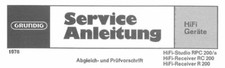 GRUNDIG HIFI STUDIO RPC200, A