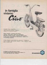 advertising Pubblicità MOTO PIAGGIO CIAO 1969--SCOOTER ITALIANI EPOCA
