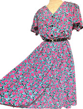 Abito vintage rosa verde