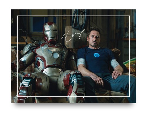 Robert downey signed - signed, iron
