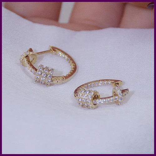 Orecchino placcato oro - , 14k