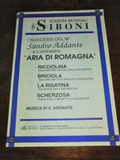 - SPARTITI MUSICALI -  ARIA DI ROMAGNA -RICCIOLINA BRICIOLA EDIZIONI MUS. SIBONI