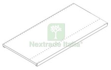 2PZ ZAF SCAFFALATURA RIPIANO INTERO CM 50X100 GRIGIO: