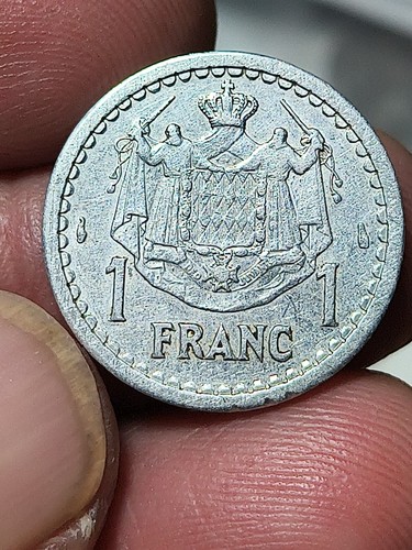 1943 moneta franc monaco - 1943,