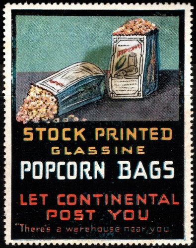 Vintage poster stamp - poster, stock