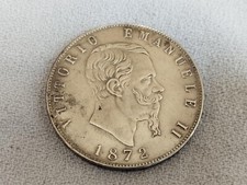 ANTICA MONETA ARGENTO 5 LIRE